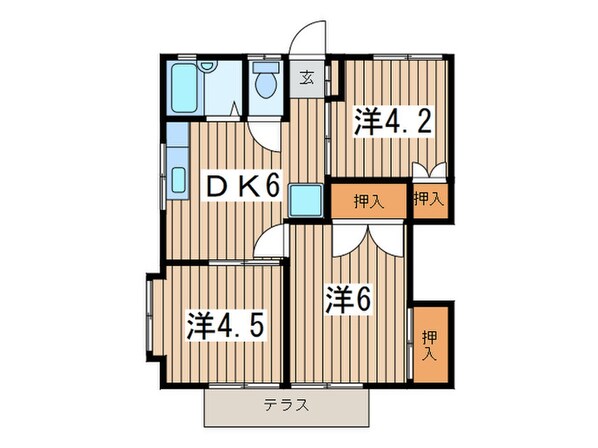 ドエル小菅Ｃの物件間取画像